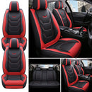 Universal 5-Seat PU Leather Car Seat Covers Full set Front Rear Seat Cushion Anti-scratch Protection For Sedan SUV