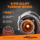 Billet GT3582 GT35 Turbo Flange AR 0.63 Water Oil Cooled Turbocharger 2.5-6.0L