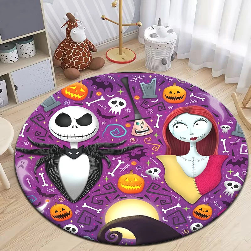 The Nightmare Before Christmas HD Printed Round Carpet.exquisite, Living Room,bedroom,sofa,entry Door Mat.table,chair,gift,Rug