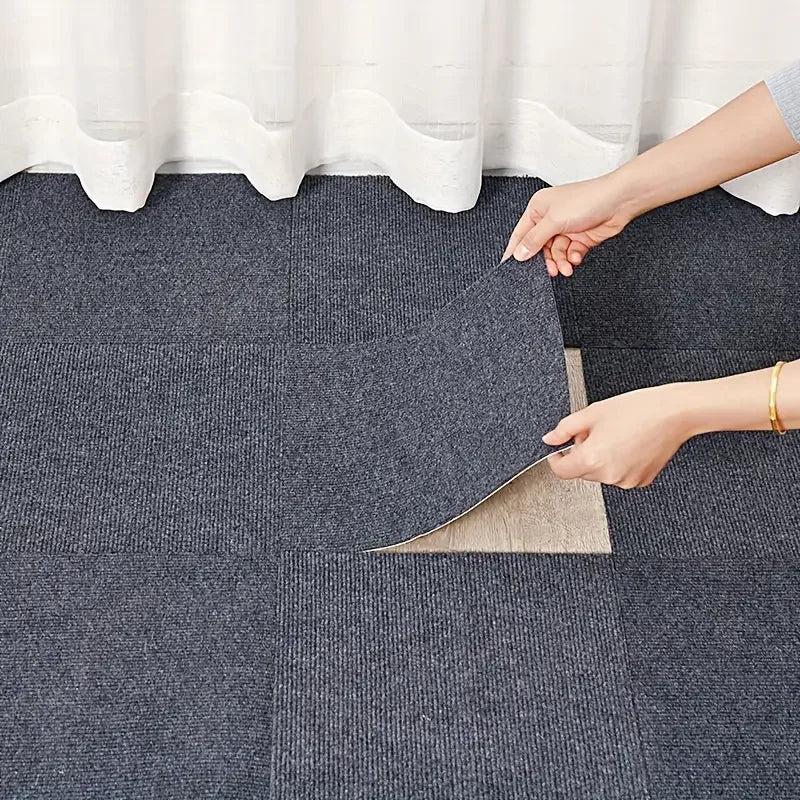 5/10 free cutting DIY PVC self-adhesive carpets, reusable, suitable for home, bathroom, door mat, pet mat, room home decoration