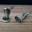 Cobra Small Ornaments Solid Brass Snake Tea Table Antique Small Copper Pieces Copper Carvings Handles Copperware Incense Burner