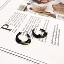 Lavender Purple Earrings for Woman Metal Golden Twisted Art Line Purple Stud Earrings Gift Jewelry 2024 New Fashion Wholesale