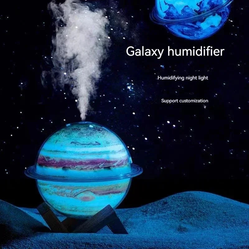 New Creative Planet Humidifier High Fog Volume Home Night Light Air Atomizer Jupiter Humidifier Delicate Small Gift