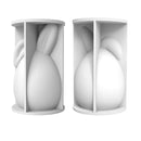 Easter Egg Bunny Silicone Candle Mold 3D Faceless Rabbit Head Aroma Soap Plaster Resin Mould Candle Making Supplies Home Decor