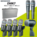 SENNESAI BETA DMK7 7-Piece Wired Dynamic Drum Microphone (Whole Metal)- Kick Bass, Tom/Snare & Cymbals Mic Set-Use,52a 56a 57a