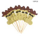 10pcs Glitter Willy Penis Cupcake Topper Funny Nude Dick Cake Toppers Wedding Favors Bachelorette Adult Hen Night Party Supplies