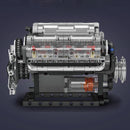 Mould King 10088 Technical Car Building Block Motorized V8 Engine Model Brick Assembly Engine Brick Toys Kids Christmas Gift