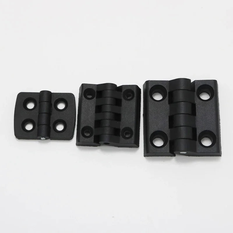 10PCS 40*30mm Small Hinges Black Mini Plastic Door Bearing Butt Cabinet Drawer Jewellery Box ABS Hinge For Furniture Hardware