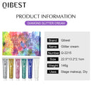 6 Colors Holographic Body Glitter Gel Set Christmas Party Makeup Face Eye Lips Hair Nail Cosmetic Festival Glitter Eyeshadow