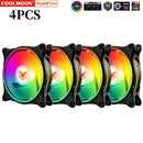 COOLMOON Computer Case 120mm Fan 5V 3 Pin ARGB Cooling Ventilado 12V 4 Pin PWM Computer Chassis Fans Ventilador 12cm Aura Sync