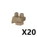 MOC Military Building Blocks Soldiers Figures Special Accessories Squatting Posture Arm Hand Kit Bricks Toys For Kid Gifts O020