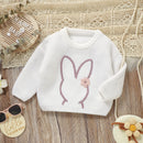 MISOWMNJOY Cute Bunny Knit Baby Girl Boy Sweater Kids Jumper Long Sleeve Easter Children Pullover Tops Toddler Clothing Knitwear