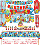 Superzings Birthday Party Supplies Balloon Banner Backdrop Tableware Cake Topper Party Decoration Baby Shower