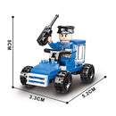 SLUBAN Girl Princess Royal Carriage Wagon Horse Racing Party Model Building Blocks Enlighten Action Figure Toys For Children