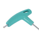 4mm Extra Long Arm T-Handle Hex Key Wrench Chrome Finish