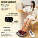 Foot Massager Shiatsu Kneading Deep Tissue Relax Heated Roller Calf Pain Relief Fatigue Muscles Vibrator Machine Health Relief