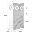 Bathroom Cabinet 3 Tier Storage Cabinet Organizer with Door Bathroom Furniture Free-standing Toilet Storage Cabinet