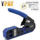 YPAY RJ45 crimping tools pliers network cable crimper wire stripper cutter ethernet clip tongs RG45 cat6 cat5e cat5 cat3 RJ11