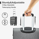 British Traveller Suitcase Lightweight Durable Check in Hold Luggage with TSA Lock and 4 Spinner Wheels