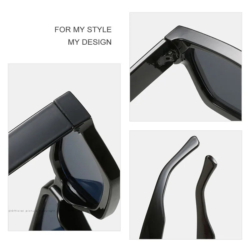 Classic Square Sunglasses For Men Women Luxury Brand Designer Vintage Sun Glasses Man Unisex Ins Popular Shades Eyewear UV400