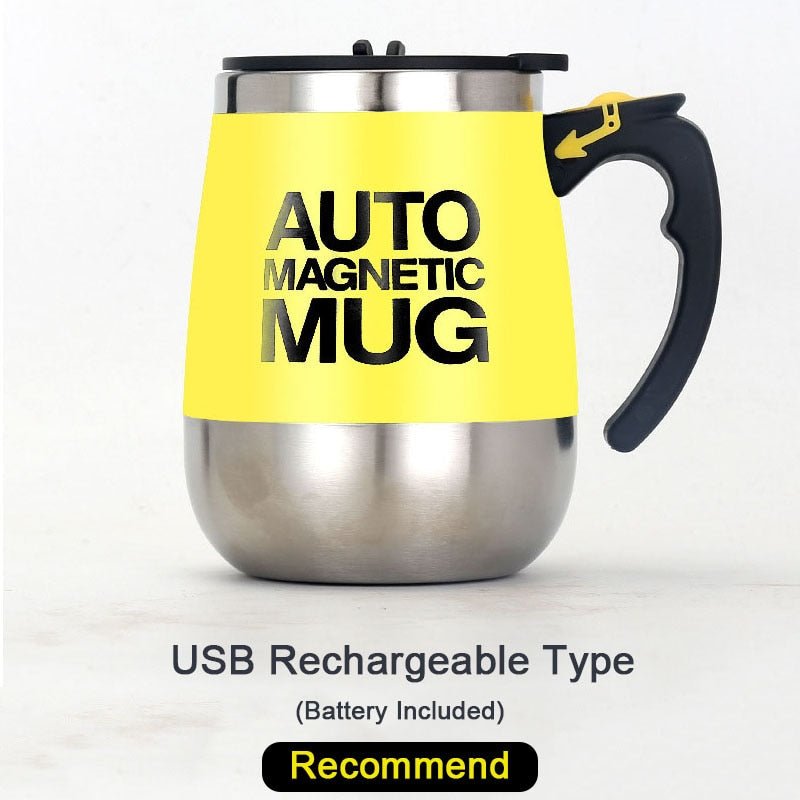 USB Rechargeable Automatic Self Stirring Magnetic Mug New Creative Electric Smart Mixer Coffee Milk Mixing Cup Water Bottle