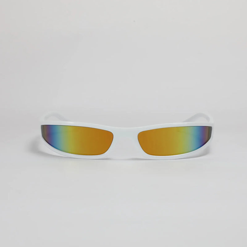 2024 New SunGglasses Y2K Future Style Narrow Frame Sun Glasses Women Personality Trend Fashion Colorful Eyewear Man