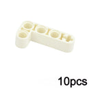 10Pcs Building Blocks Technical Thick Bulk DIY 2x4 L-Shape Arm Liftarm Compatible 32140 Assembles Particles Moc Parts Toy Bricks