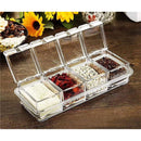 1pc Seasoning Box Transparent Condiment Jar Dust-Proof Spice Pot Sealed Spice Container Kitchen Organization Gadget With Lid