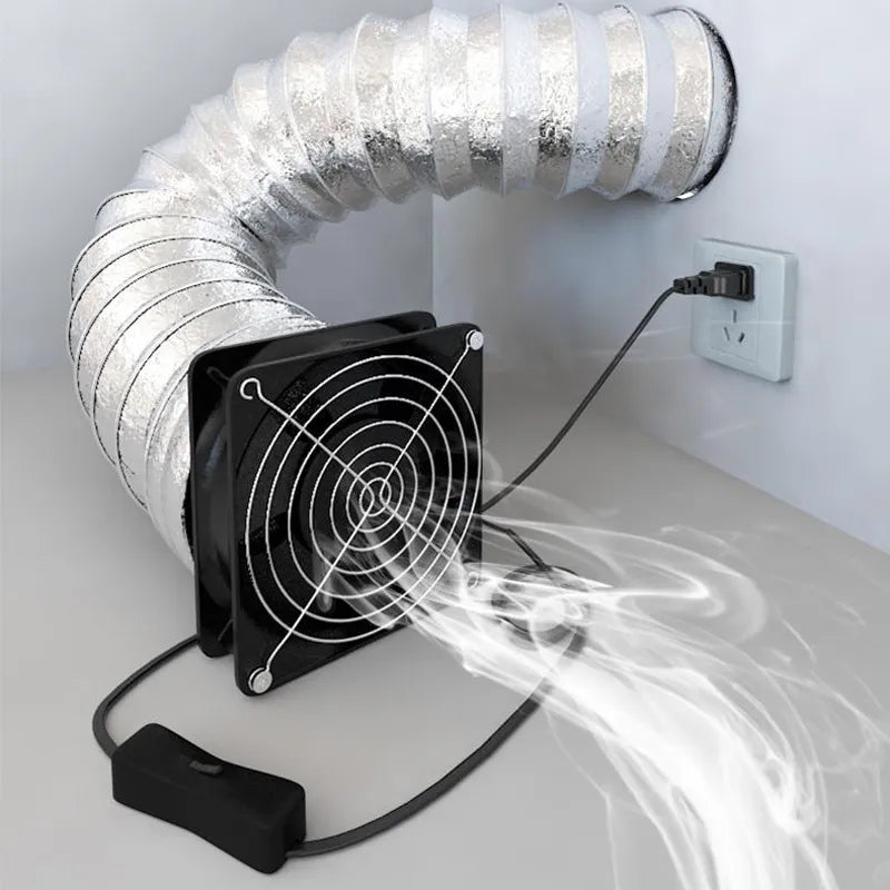 Domestic fume exhauster strong exhaust fan rental room kitchen exhaust fan duct fan bathroom ventilator Adjustable Speed fan