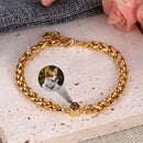 Titanium Steel Personality Picture Custom Fashion Men And Women Bracelet Christmas Couple Party Memories Series High-End Jewelry