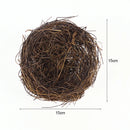 8-20cm Nature Rattan Bird Nest Easter Egg Decoration Prop Artificial Nest for Easter Party Home Garden Decoration DIY Craft
