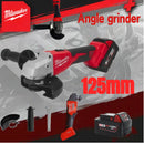 Milwaukee 125mm Angle Grinder Brushless For Milwaukee 18V Battery Cutting Polishing Grinding Machine Variable Speed Power Tools