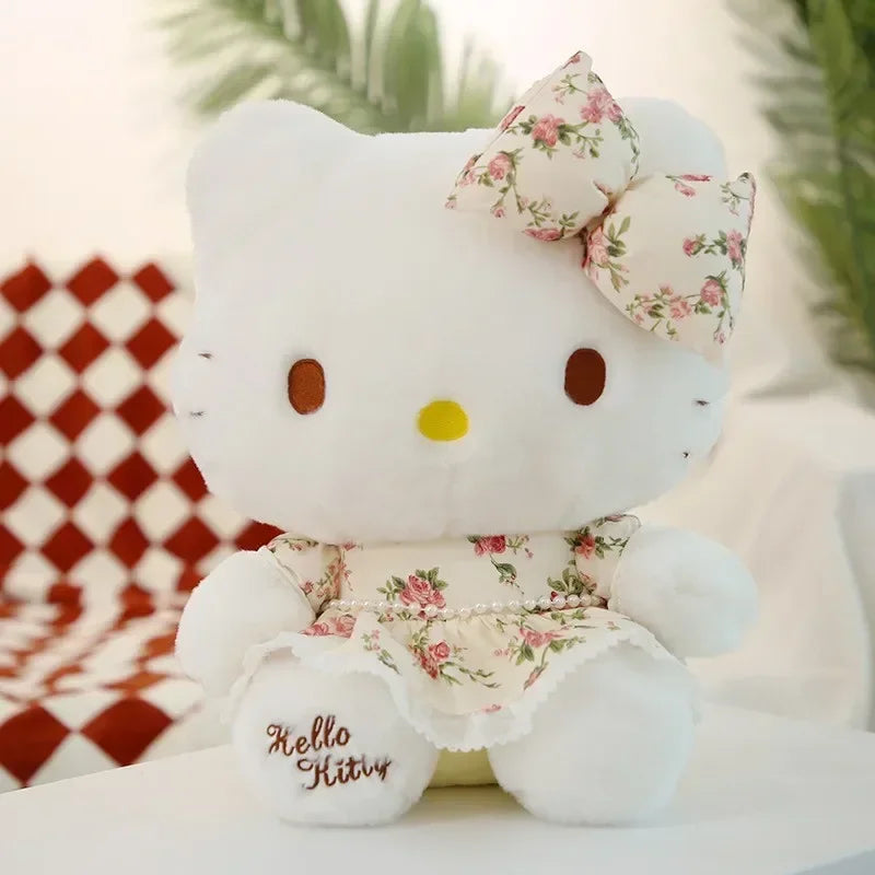 Sanrio Hello Kitty Kuromi Melody Cinnamoroll Stuffed Toys Kawaii Baby Gifts Christmas Stuffed Toys Children Dolls for Kids