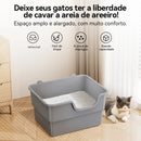 Amicura Cura Lite Cat Litter Box Semi-enclosed Splashproof Cat Tray Cat Toilet Cleaning extra-large litter box Pet Tray Bedpan