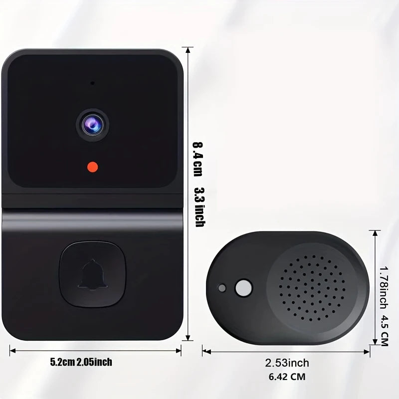 T23 Smart Visual Doorbell Two-way Intercom Infrared Night Vision Remote Monitoring Security System Wifi Video Door Bell