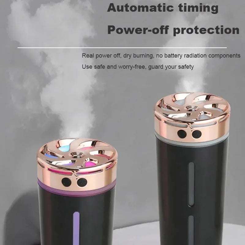 New 300ml Car Air Humidifier With Color Night Light Small Silent Humidifier Air Freshener Home Aroma Machine Fragrance diffuser
