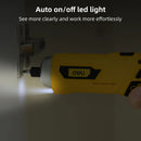 Deli 11pcs 3.6V USB Small Power Electric Screwdriver Set,Compact and Powerful Tool for Precision Fastening,Ideal for DIY