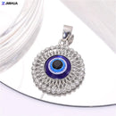 New Crystal Blue Evil Eye Charms Amulet Pendants For Jewelry Making Accessories DIY Designer Bohemia Style Necklaces Supplies