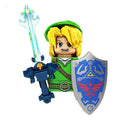 Japanese Anime The Legend of Zeldaed Princess Zeldaed Linked Mini Action Toy Figures Building Blocks Assemble Bricks Kids Toys