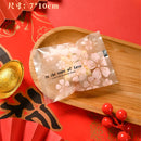 2025 Chinese New Year Snowflake Crispy Packaging 100Pcs 7x10cm Baking Cookie Machine Sealed Candy Bags