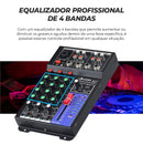 VEDO 3-Channel Professional Portable Sound Mixer Console Computer Input 48v Power Model Number Certification Origin Mixing A3