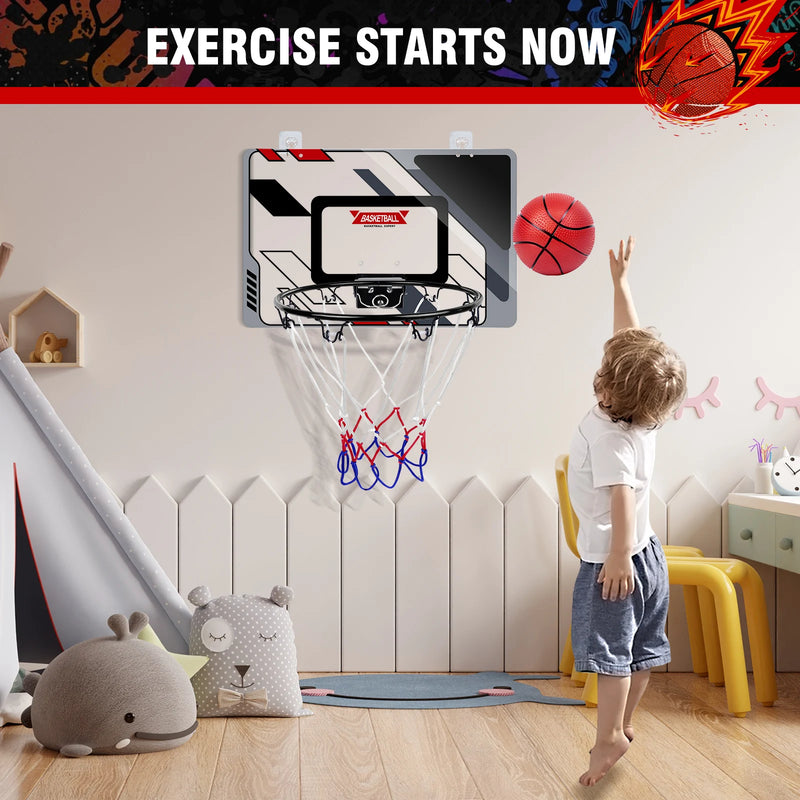 Mini basketball hoop - children's indoor mini basketball frame, backboard basketball set for bedroom, sports game accessory
