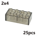 MOC Transparent Thick Building Blocks 1x1 1x2 2x2 2x4 Dots Clear Brick Figures Educational Creative Toy for Kid Compatible Brand