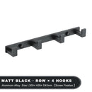 Household Wall Coat Rack Black Hooks For Hangging Clothes Towel Hanger Bathroom Robe Hook Heavy Duty Kitchen Accessories
