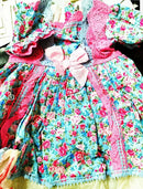 Spanish Bow Snow White Princess Dress Girls Lolita Vestido Children Birthday Eid Easter Party Ball Gown Kids Lace Boutique Cloth