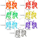 10PCS Special Effects Pieces Arm Fist Wind Lightning Leg Flames Assemble Scene Bricks Weapons Accessories Kids Toys