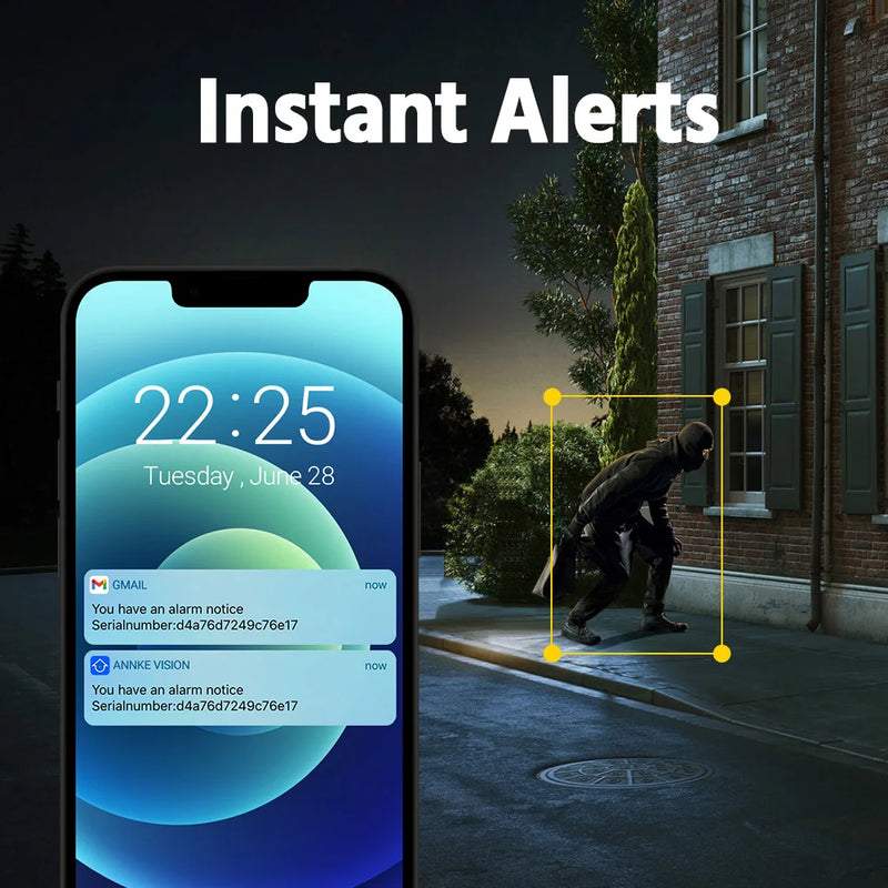 ANNKE 12MP 16CH PoE NVR for Security Camera System 24/7 Record Smart Playback Human Vehicle Targets Detection NVR Remote Access