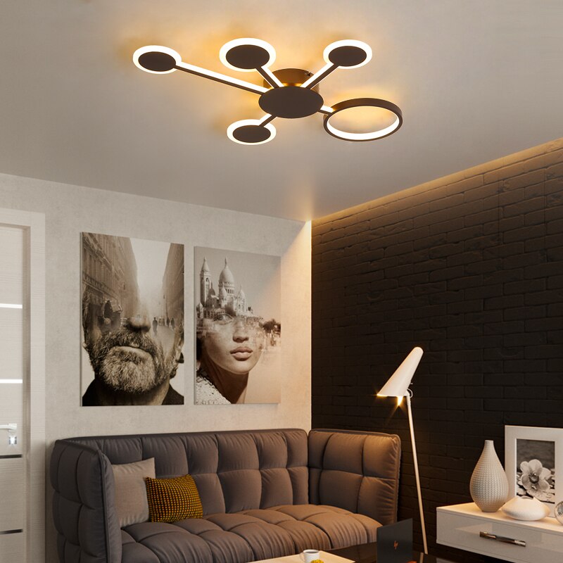 NEO Gleam New Design Modern Led Ceiling Lights For Living Room Bedroom Study Room Home Coffee Color Finished Ceiling Lamp