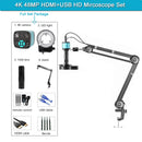 Yizhan Full HD Digital Mircoscope 4K 2K HDMI USB VGA Mircoscope C-Mount Digital Camera 1-150X Zooms For Repair Image Acquisition