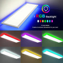 Oeegoo LED Panel Ceiling Light Dimmable 100 x 25cm with RGB Backlight, 30W 3300LM Ceiling Light with Remote Control
